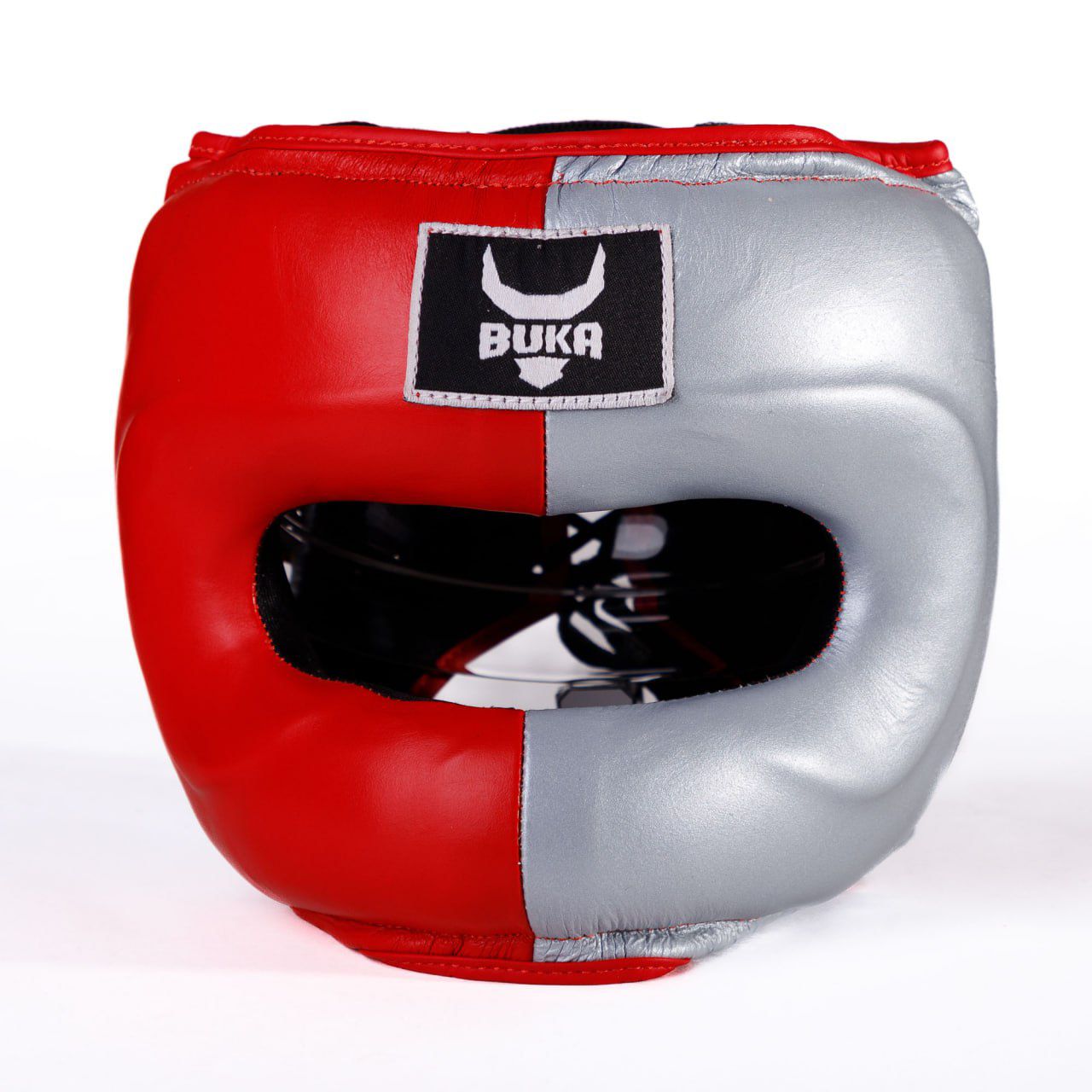 Buka Red & Silver Headgear