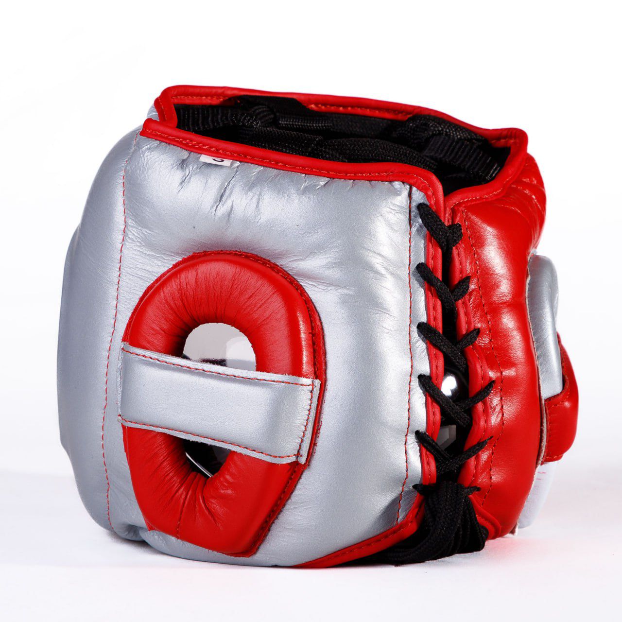 Buka Red & Silver Headgear