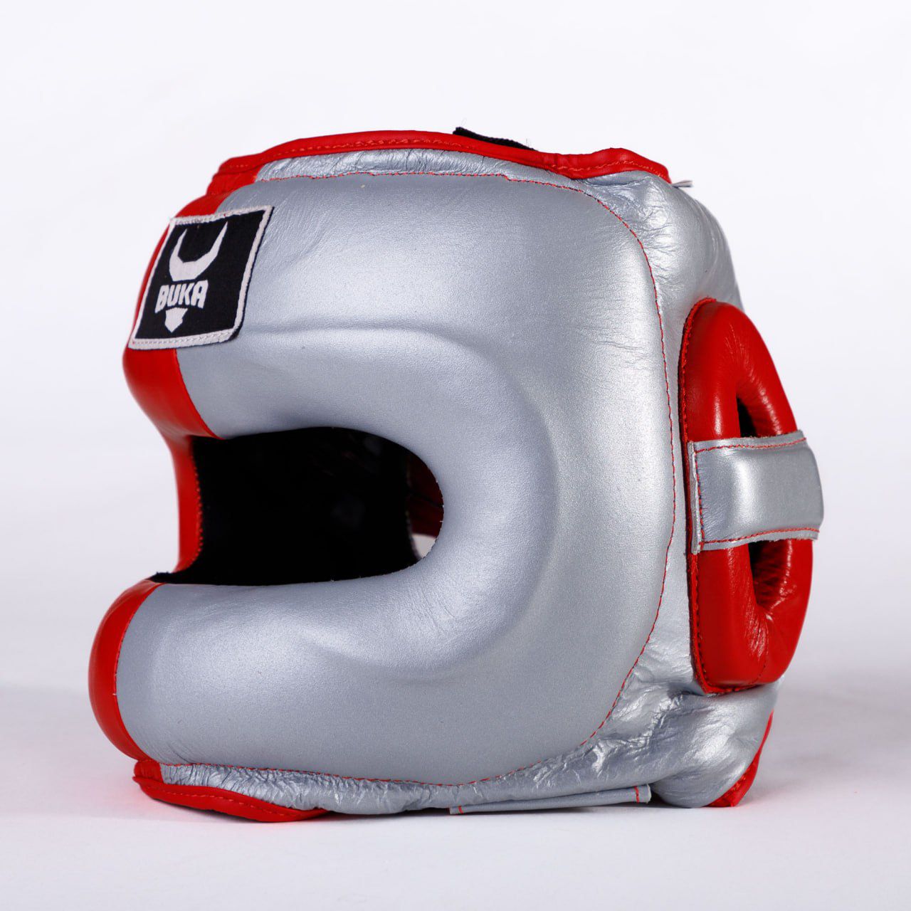 Buka Red & Silver Headgear