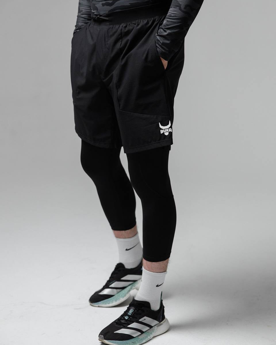 Buka Black Performance shorts