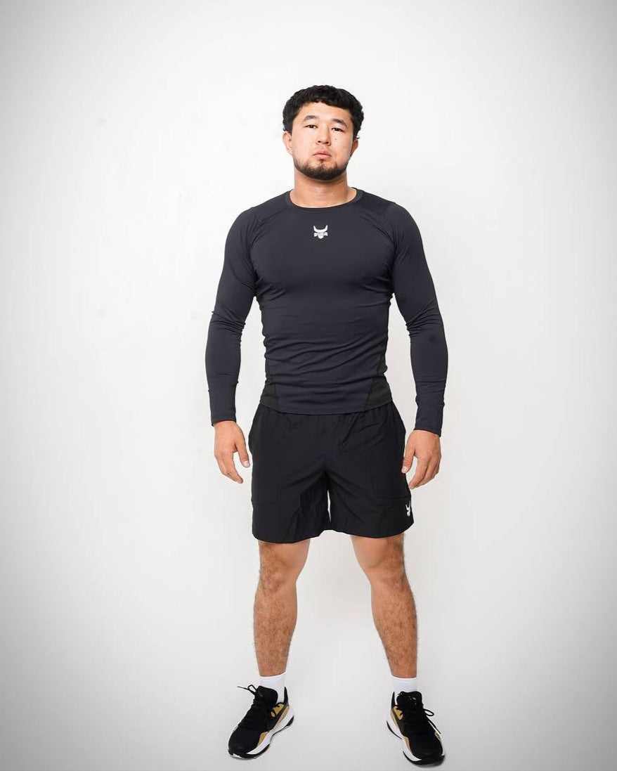Black compression shirt